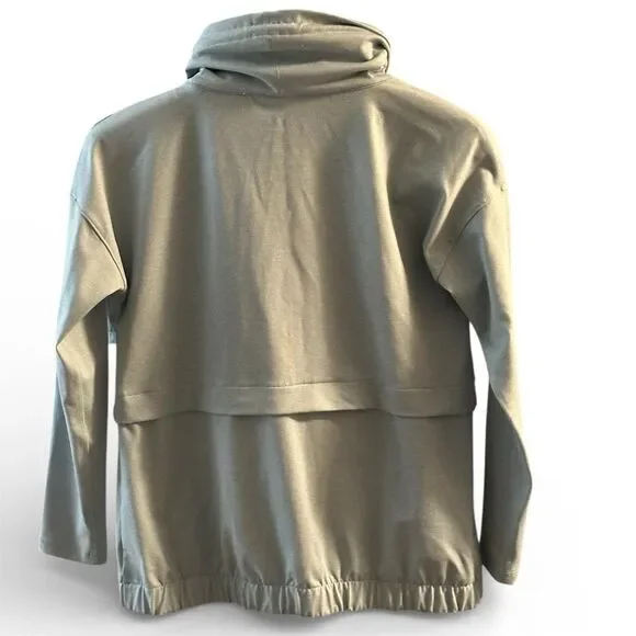 Talbots Women's Petite Blue Lightweight Hoodie with Drawstring Size M - Picture 2 of 5